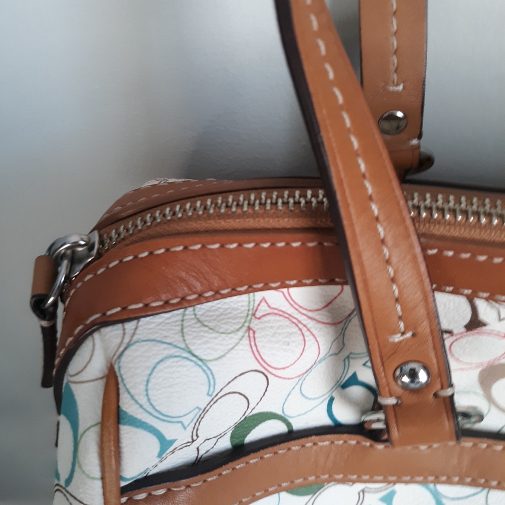 Authentic Coach Monogram Handbag - Picture 3 of 13